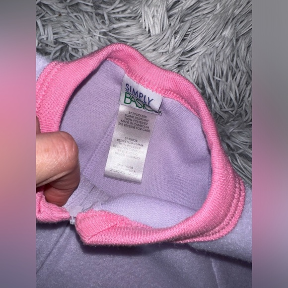 ♾️ vintage simply basic’s fleece footed pajamas - Picture 3 of 4